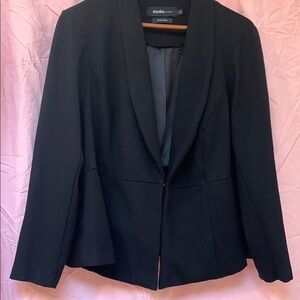 Studio by Torrid Women's stretchy Black Blazer with flaring peplum. Size 3